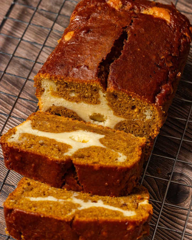 Pumpkin Loaf with Cream Cheese